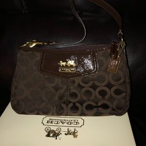 Coach Madison OP Art top handle small purse-43265